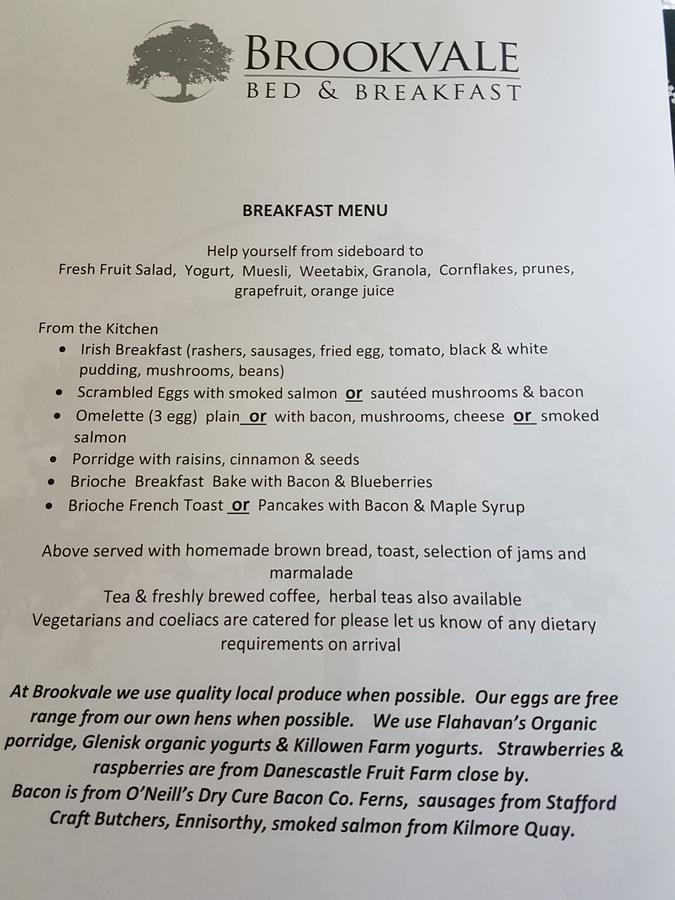 Brookvale Bed & Breakfast Wellingtonbridge Luaran gambar